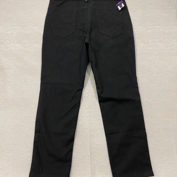 CAT Caterpillar Work Pants Mens 40 x 34 Black Canvas Fleece Lined Insulated - Picture 3 of 13
